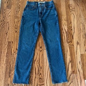 Madewell The Perfect Vintage High Rise Jeans 25 Blue NWT